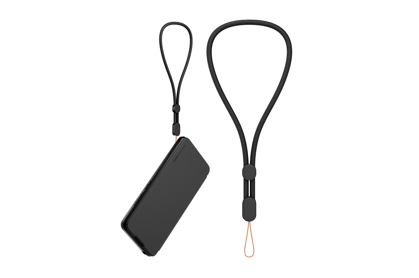 Xiaomi Folio noir + Dragonne pour Redmi 13 4G