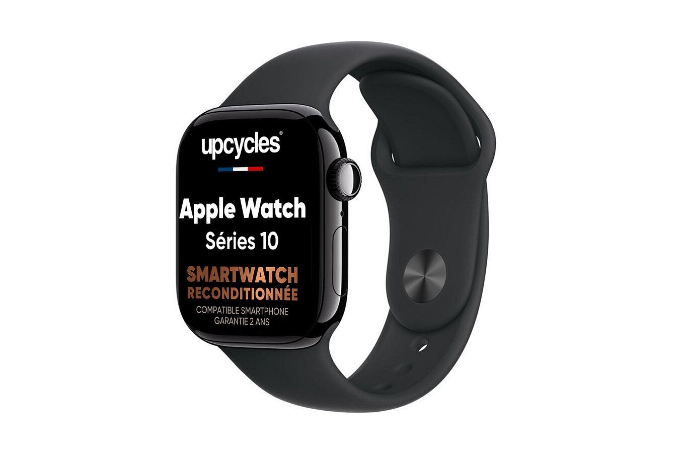 Upcycles Apple Watch S10 42mm Alu Black Grade A Reconditionne