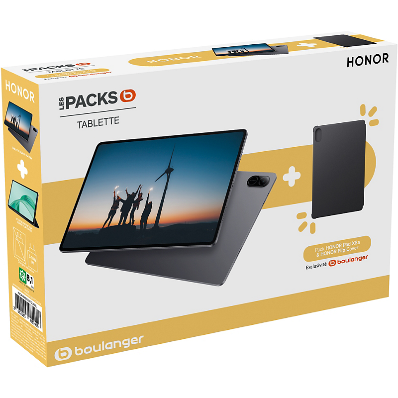 Honor tablette android pack pad x8a + folio bleu