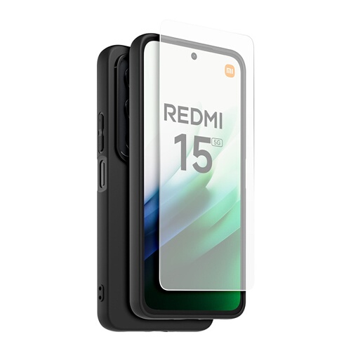 Made For Xiaomi Pack TPU et verre trempé pour Redmi 15 4G/5G