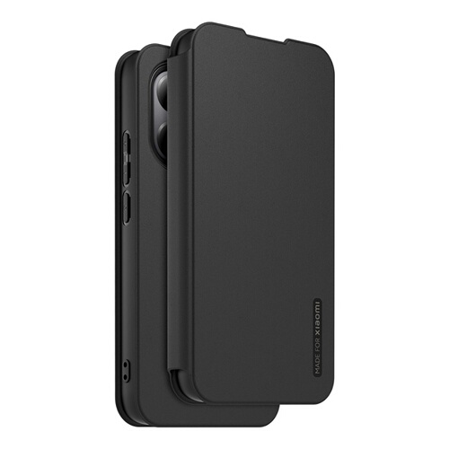 Made For Xiaomi Folio premium noir pour Xiaomi 15T Pro