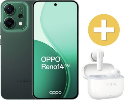OPPO Smartphone  Pack Reno 14 512Go Vert 5G+EncoBuds3 Pro
