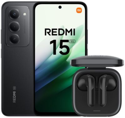 Xiaomi Smartphone Pack Redmi 15 256Go + Redmi Buds6 Active