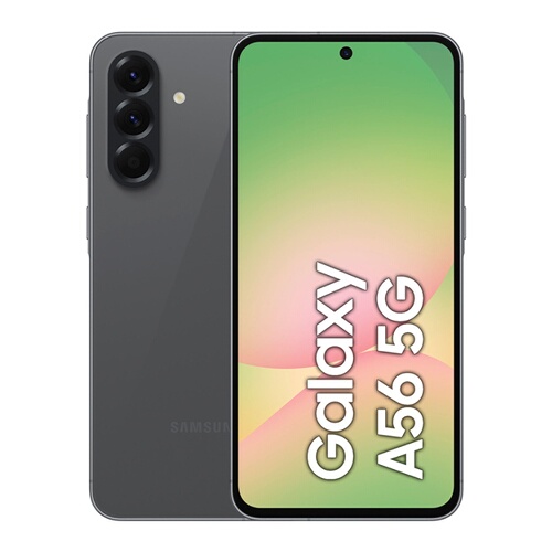SAMSUNG Pack Galaxy A56 5G 256Go Graphite + Casque bluetooth Lacoste The blend Noir + Chargeur 25W