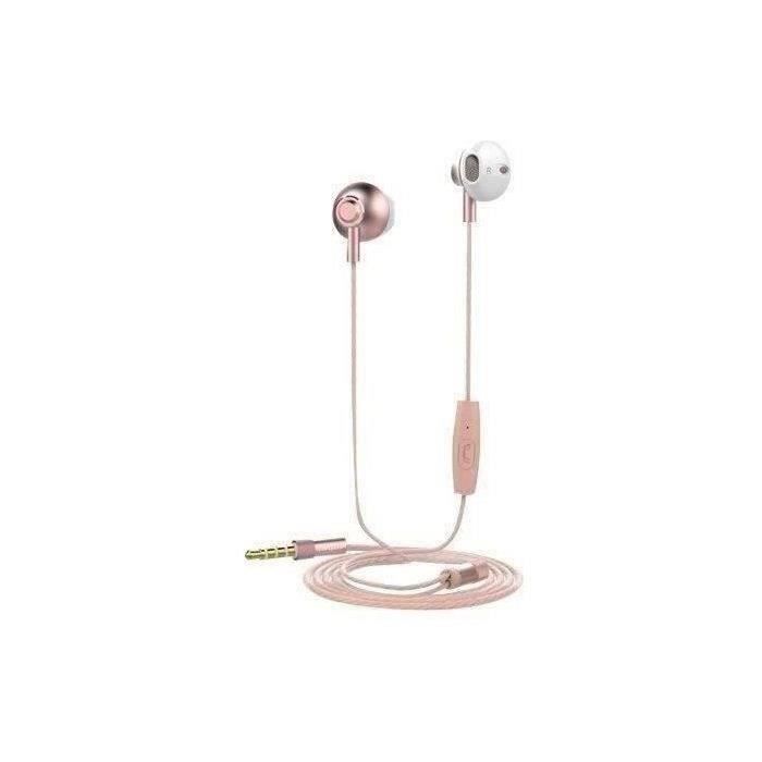Muvit M1B Kit Piéton Stéréo Jack 3.5 mm Aluminium Or rose