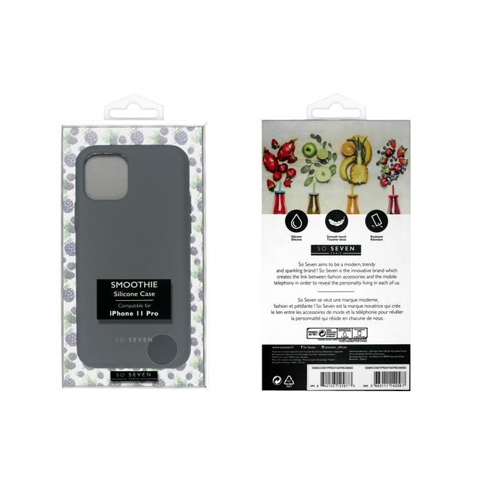 SO SEVEN Coque Smoothie Noire: Apple iPhone 11 Pro