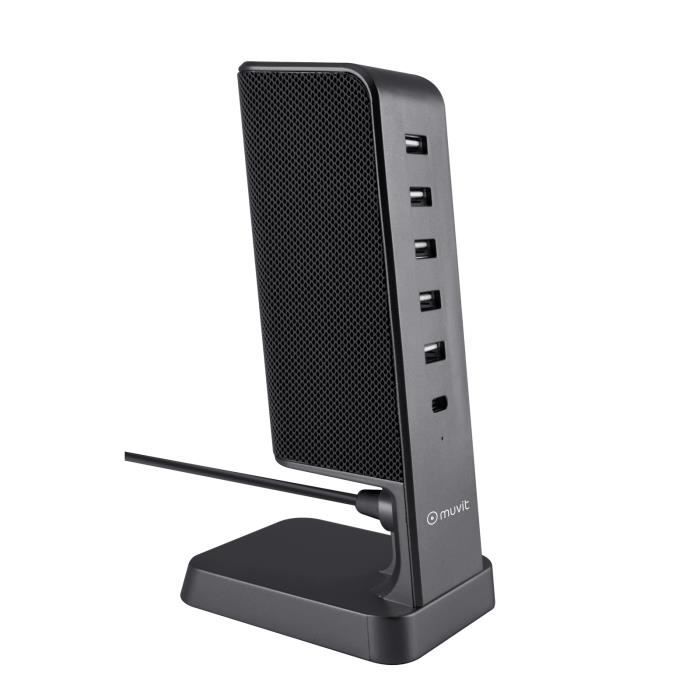 Muvit Tab Hub de Charge 5 USB + 1 Type C PD30W