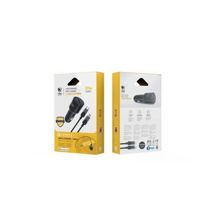 Muvit TIGER Power charger voiture pd 30W + Cable USB C/lightning