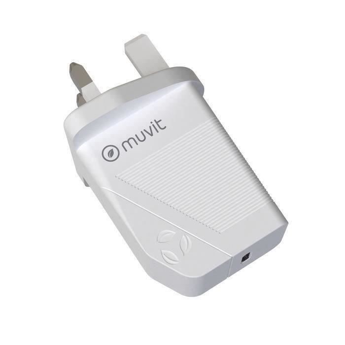 Muvit FOR CHANGE Pack Chargeur Secteur PD 18W + Câble USB C / USB C