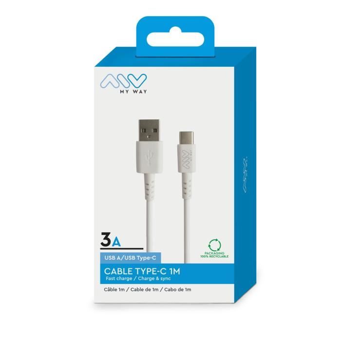 MYWAY Câble USB A vers USB C