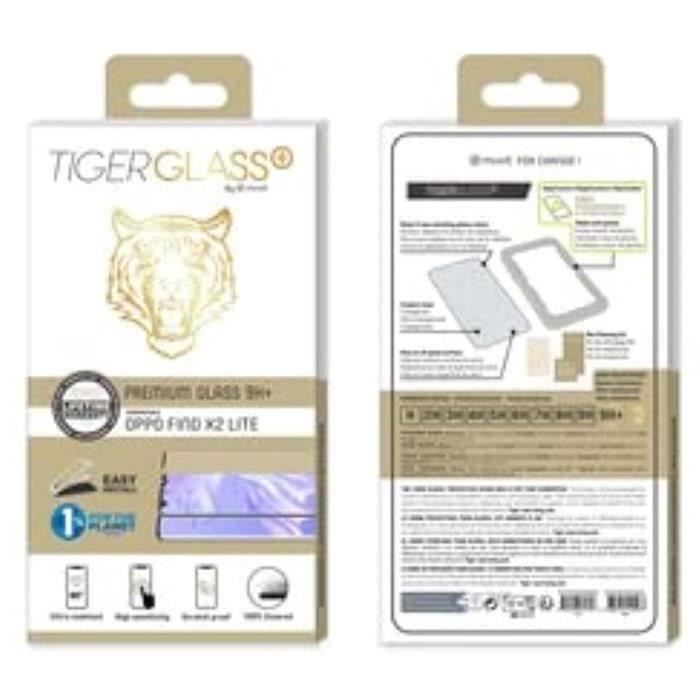 Muvit Tiger Glass Plus Verre Trempe Antibactérien Oppo Find X2 Lite