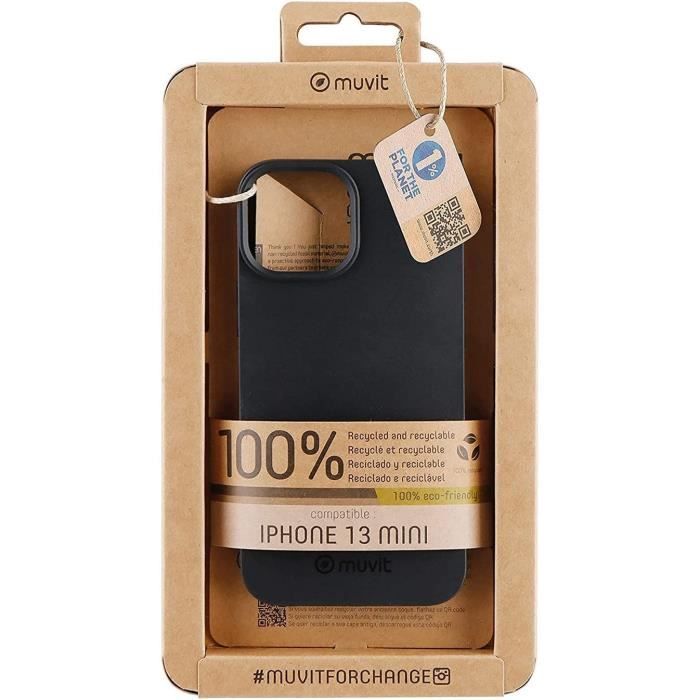 Muvit FOR CHANGE RECYCLETEK SOUPLE NOIR IPHONE 13 MINI