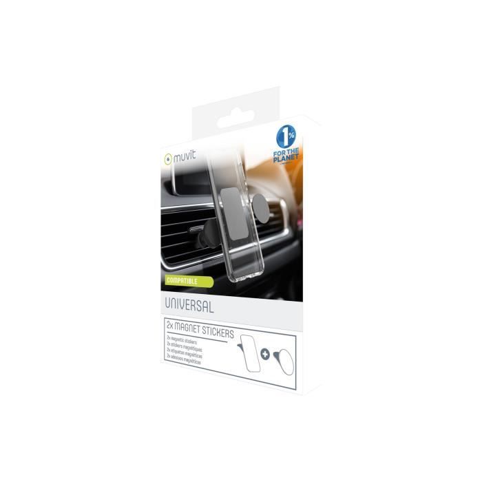 Muvit Support voiture magnétique 2 aimants
