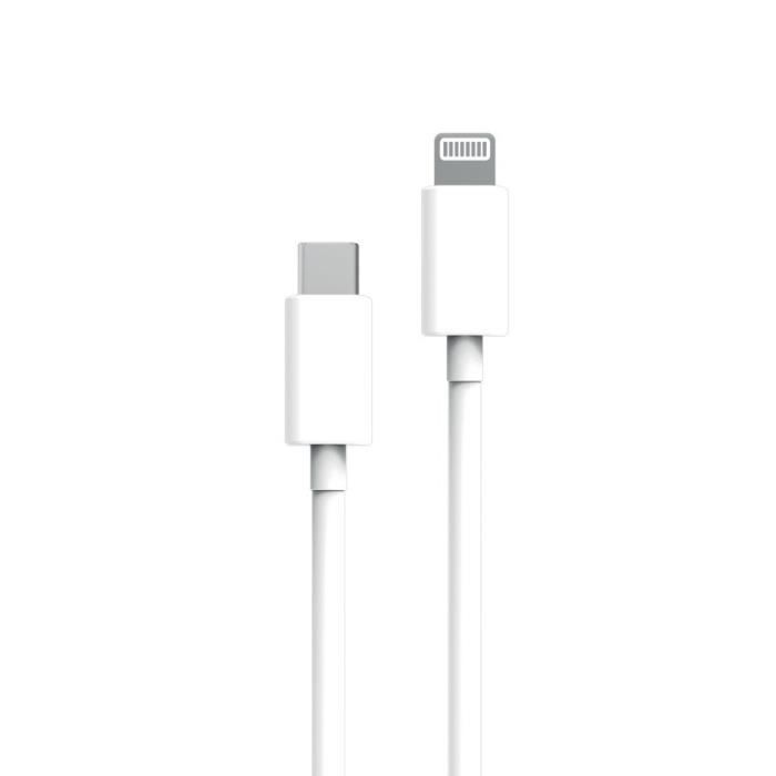 MYWAY CABLE USB-C LIGHTNING 1M BLANC