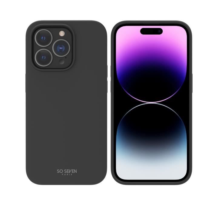 SO SEVEN COQUE SMOOTHIE RECYCLEE NOIR IPHONE 14 PRO MAX