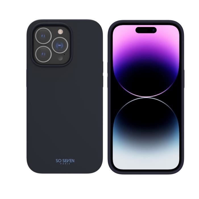 SO SEVEN COQUE SMOOTHIE RECYCLEE BLEU IPHONE 14 PRO