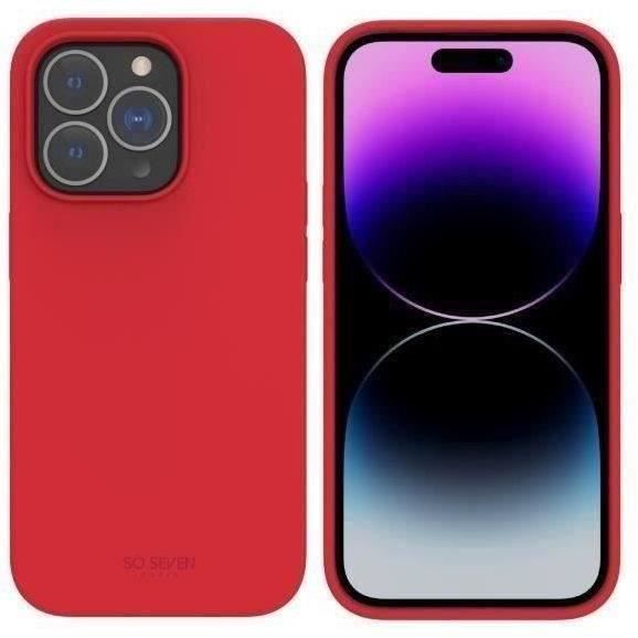 SO SEVEN COQUE SMOOTHIE RECYCLEE ROUGE IPHONE 14 PRO