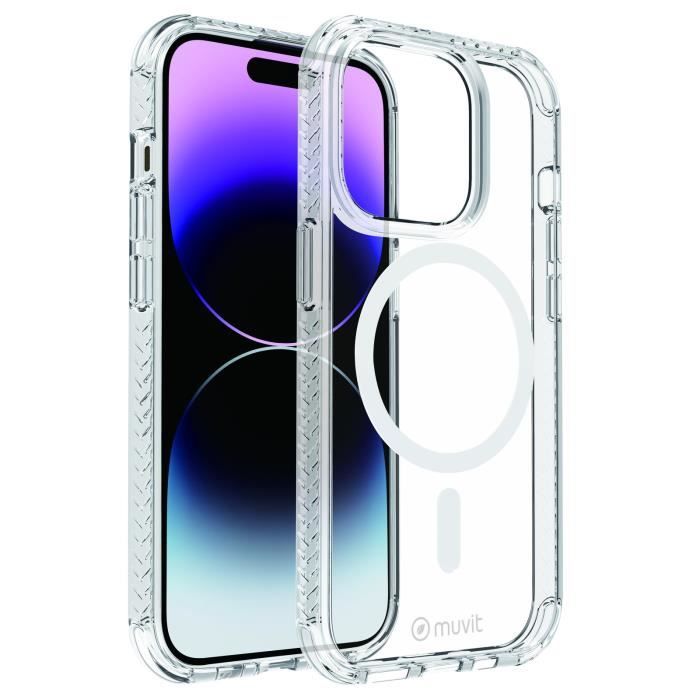 Muvit FOR FRANCE COQUE TRANSPARENTE MAGSAFE 3M IPHONE 14 PRO