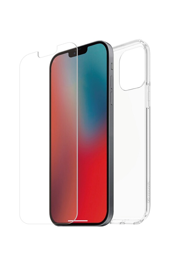 Muvit For Change PACK COQUE RECYCLETEK + VERRE TREMPÉ Pour iPhone12/12 PRO