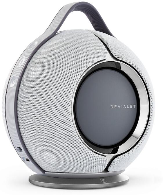 Devialet enceinte portable mania light grey avec chargeur