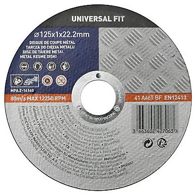 Universal Fit Disque de coupe métal 125x1x22,2 mm Universel fit