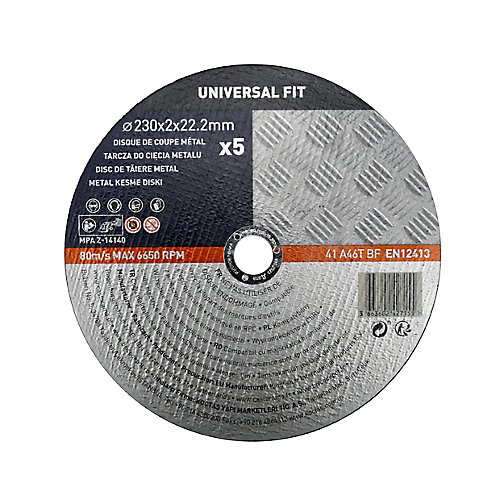 Universal Fit Modèle du produit : Disque de coupe métal 230x2x22,2 mm