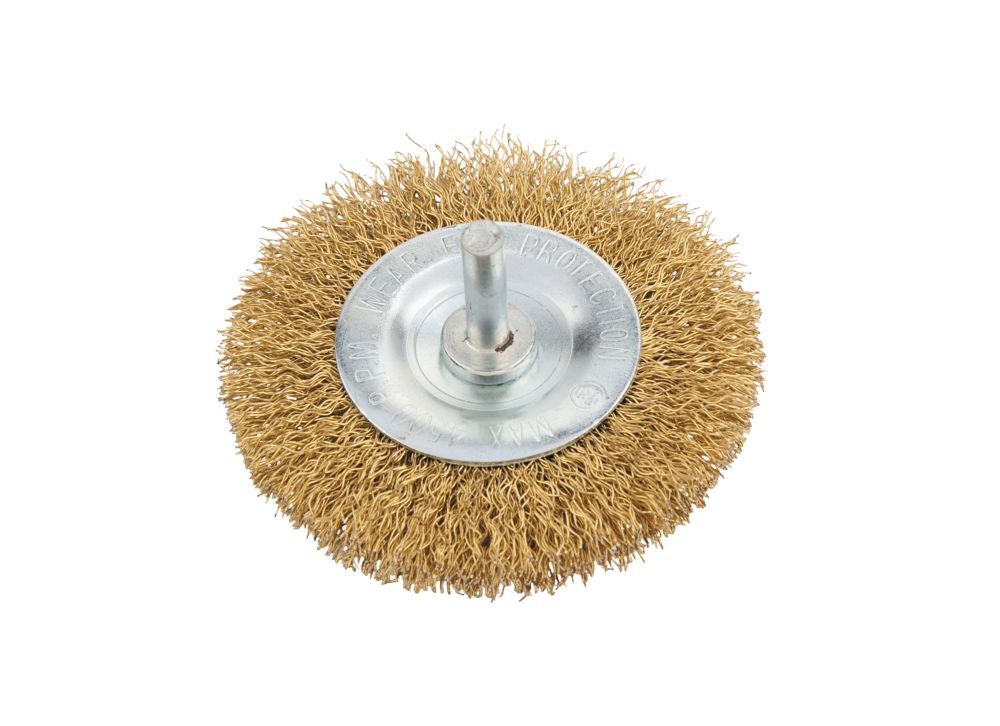 Universal Fit Brosse circulaire acier pour perceuse Universal 75 mm