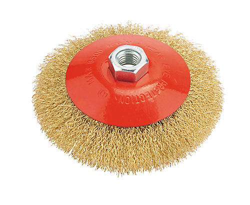 Universal Brosse circulaire acier pour meuleuse 125 mm