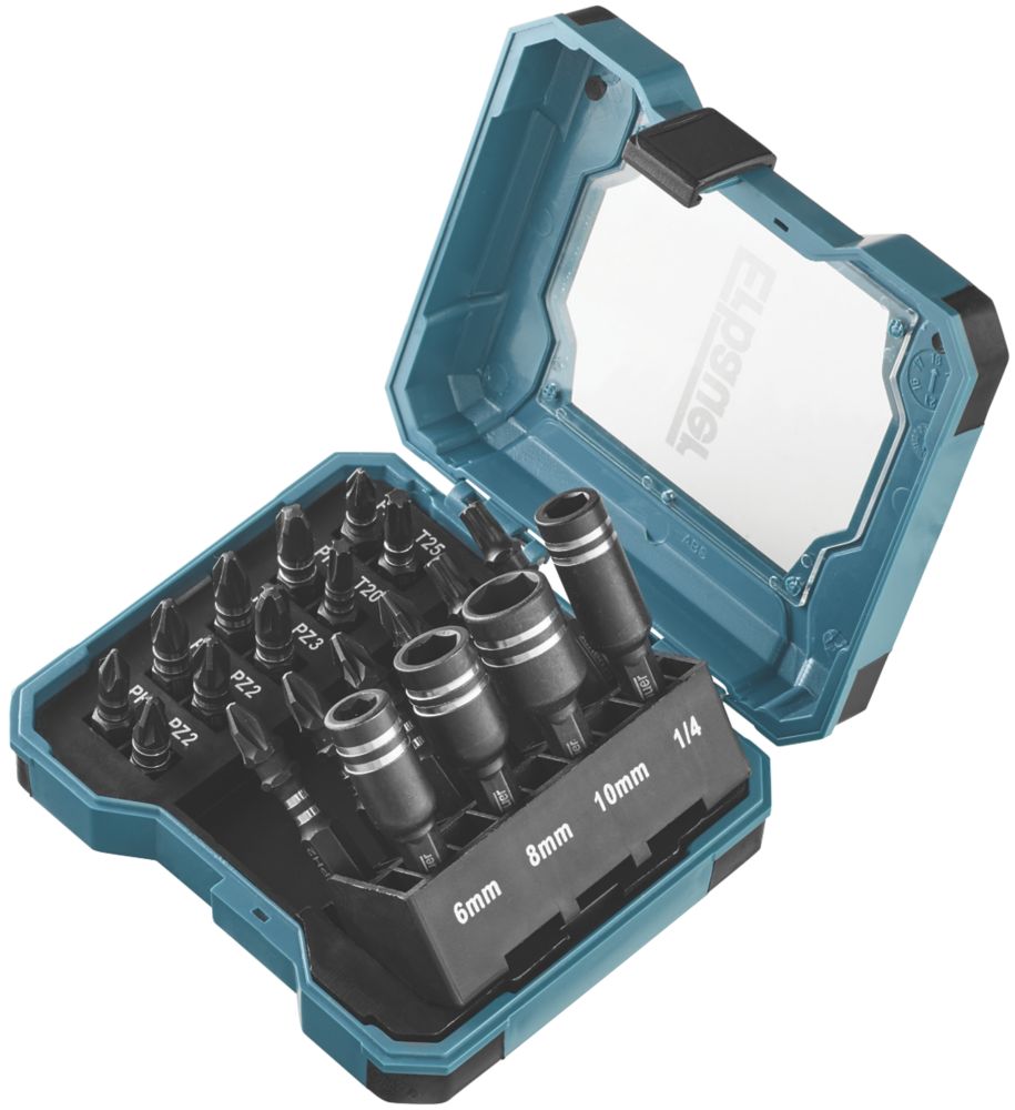 Erbauer Coffret de 20 embouts de visseuse et douilles à choc assortis