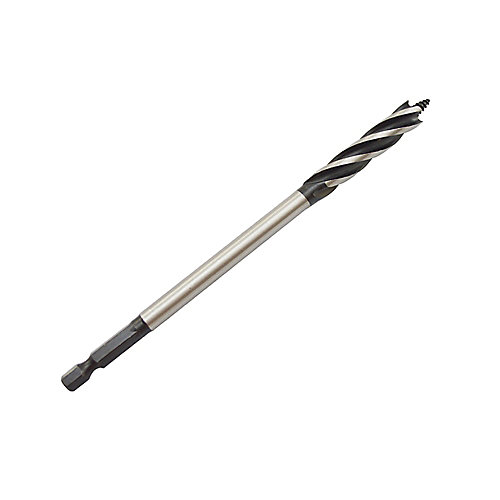 Erbauer Foret bois Ø.10 x L.165 mm DRL25806 en acier au carbone emmanchement Hex