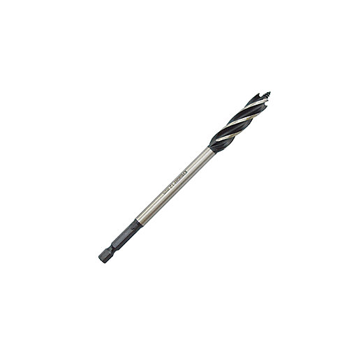 Erbauer Foret bois Ø.12 x L.165 mm DRL84632 en acier à haute teneur en carbone (HCS) emmanchement Hex