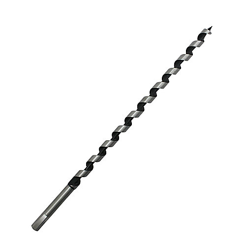 Erbauer Foret bois Ø.8 x L.400 mm DRL48366 en acier à teneur moyenne en carbone emmanchement Hex