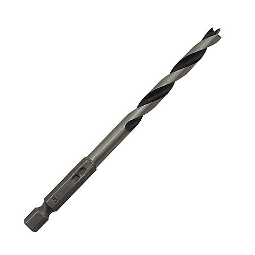 Universal Foret bois Ø.6 x L.111 mm DRL53998 en acier à teneur moyenne en carbone emmanchement Hex