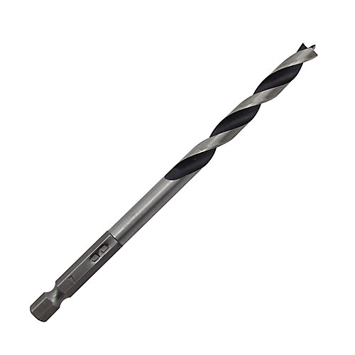 Universal Foret bois Ø.7 x L.125 mm DRL29224 en acier à teneur moyenne en carbone emmanchement Hex