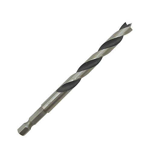 Universal Foret bois Ø.8 x L.117 mm DRL36702 en acier à teneur moyenne en carbone emmanchement Hex