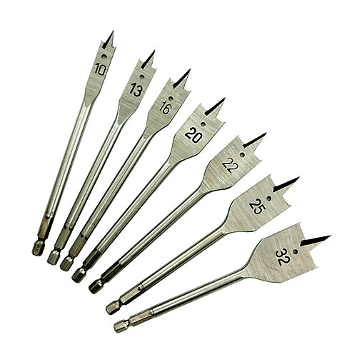 Universal Coffret mèches bois plates (7 pcs)