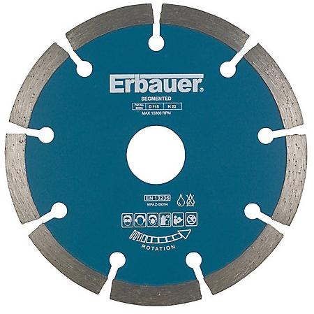 Erbauer Disque diamant discontinu 115x22,2 mm
