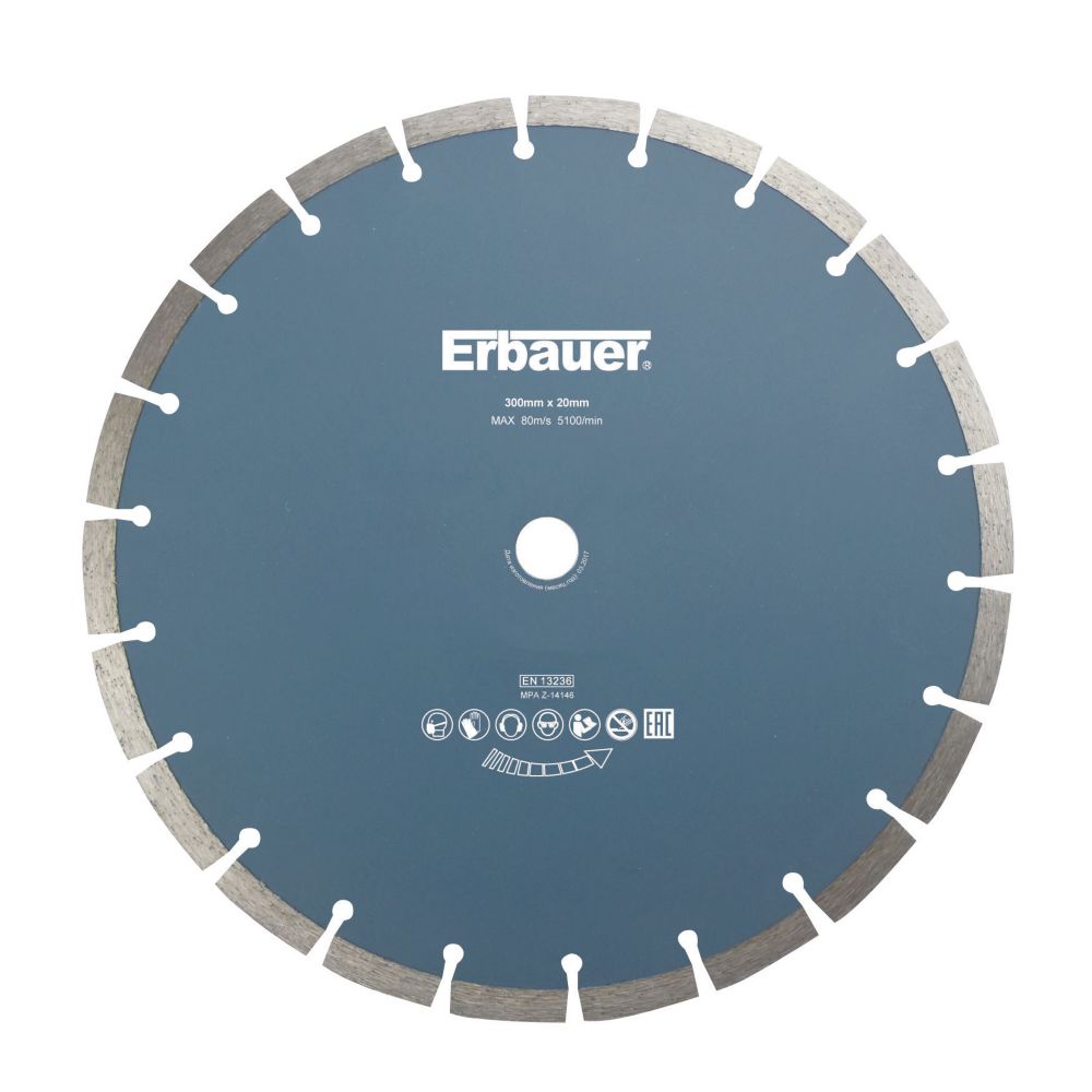 Erbauer Disque diamant segmenté béton/pierre 300 x 20mm