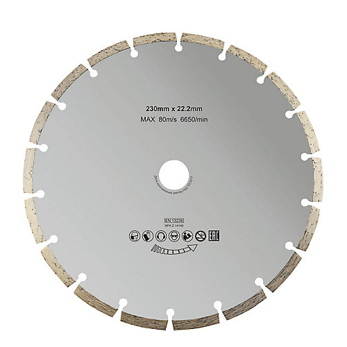 GENERIQUE Disque diamant discontinu 230x22,2 mm