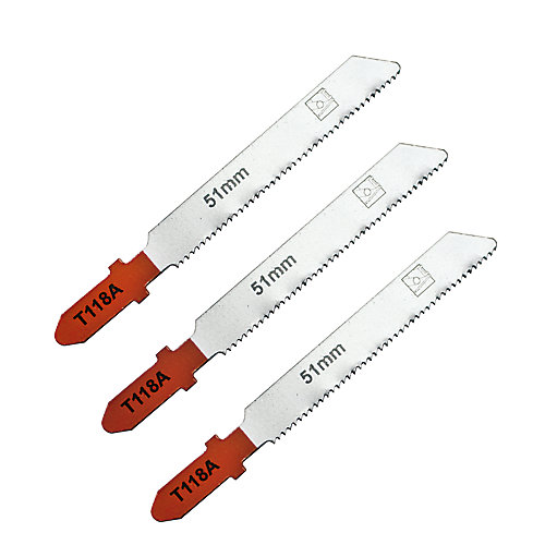 Universal 3 lames de scie sauteuse T droite propre Métal fin L. 75 mm