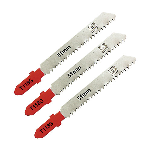 Universal 3 lames de scie sauteuse T droite extra propre Métal fin