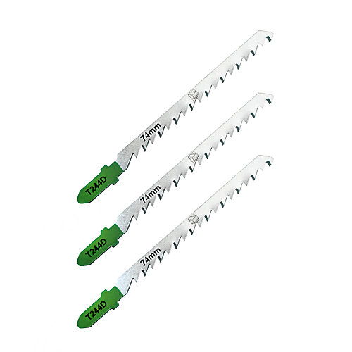 Universal 3 lames de scie sauteuse T courbe grossière Bois épais