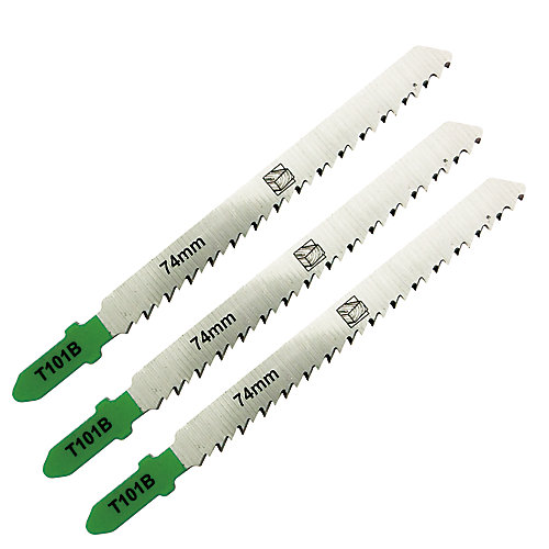 Universal Lame de scie sauteuse T droite propre Bois moyen 3/30 mm, lot de 3