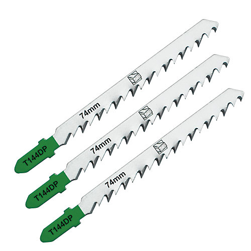 Universal Lame de scie sauteuse T droite grossière Bois moyen 5/50 mm, lot de 3