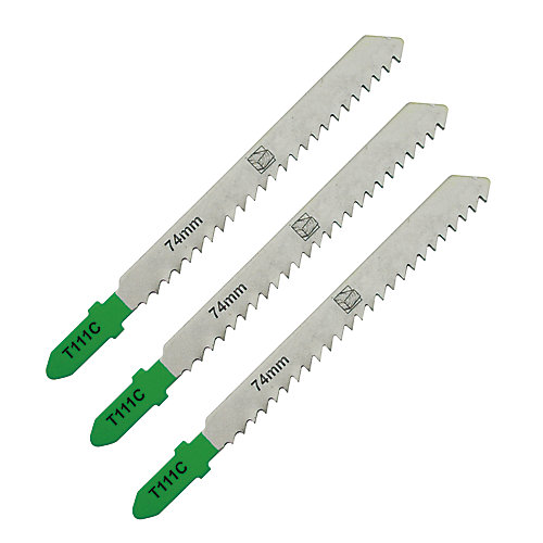 Universal 3 lames de scie sauteuse T droite grossière Bois tendre