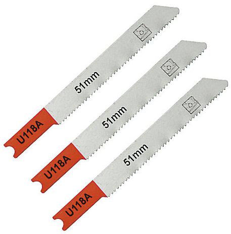 Universal 3 lames de scie sauteuse U droite propre Métal fin
