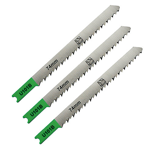 Universal 3 lames de scie sauteuse U droite propre Bois moyen