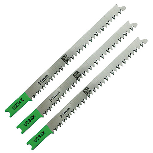 Universal 3 lames de scie sauteuse U droite propre Bois épais