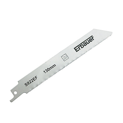Erbauer Lame de scie égoïne U droite propre tôle et profilés fins et épais ø 5-100 mm, lot de 2