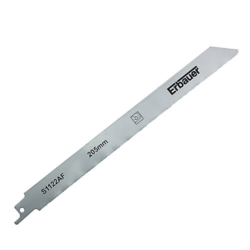 Erbauer Lame de scie égoïne U droite propre tôle et profilés fins, lot de 2